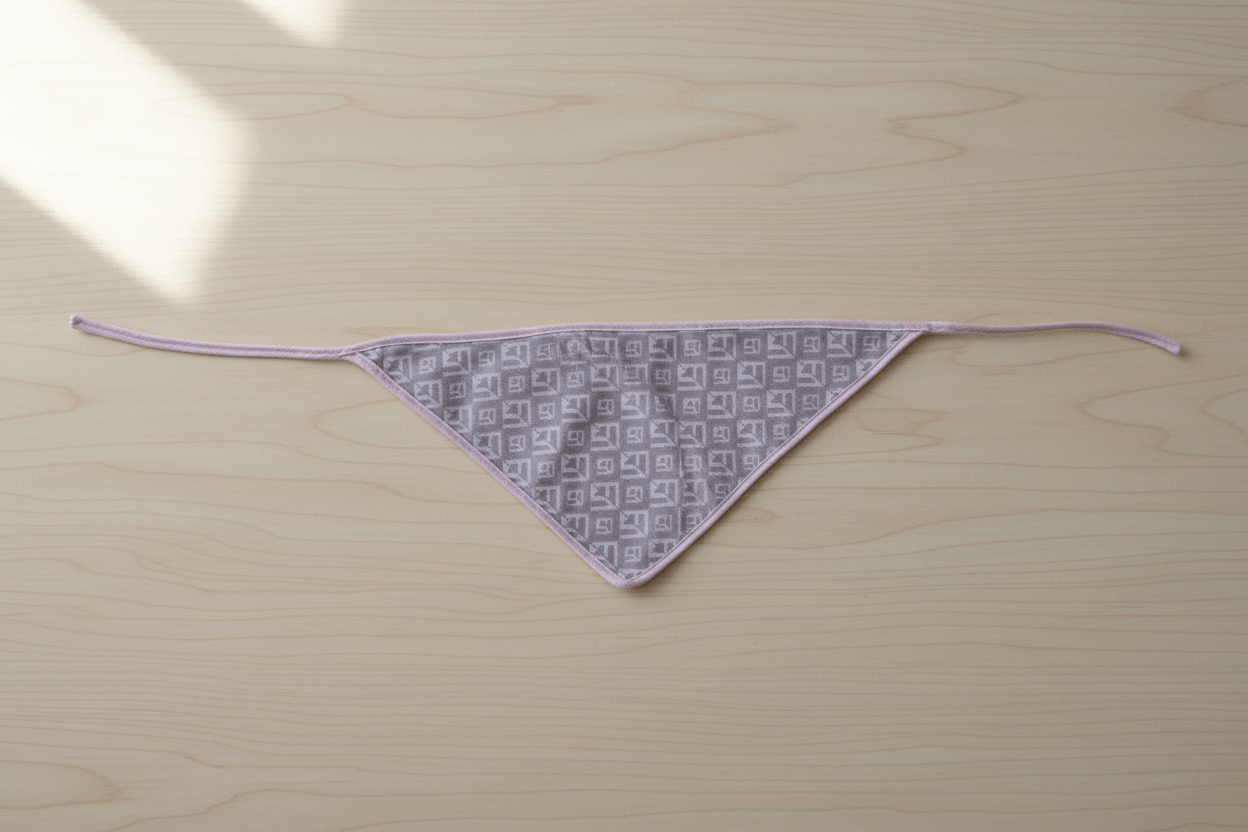 Bandana délicat motif géométrique