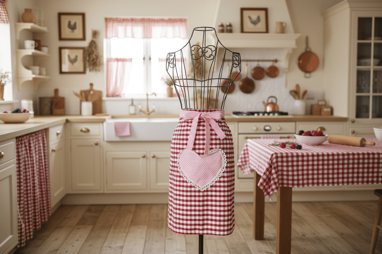 Tablier Signature Vichy – Motif chic et intemporel